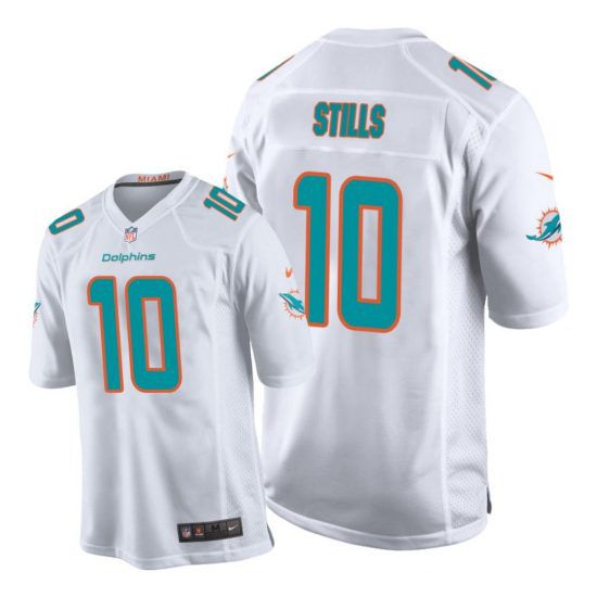 Men Miami Dolphins 10 Kenny Stills Nike White Game NFL Jersey